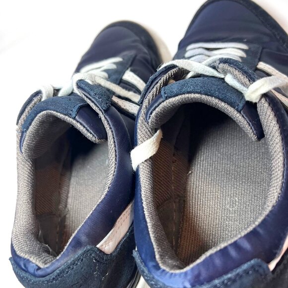 Vionic-Women's Navy-Blue Leather Suede Upper Running Sneakers-Casual Walking-7 - Picture 10 of 16